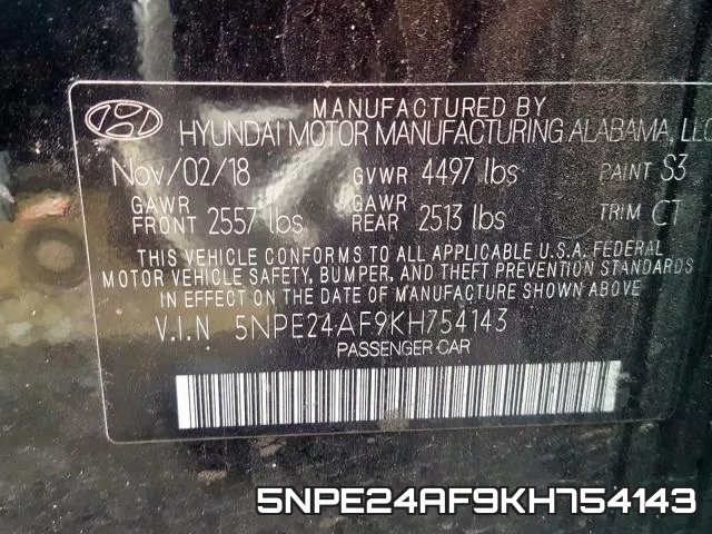 5NPE24AF9KH754143 фото 2
