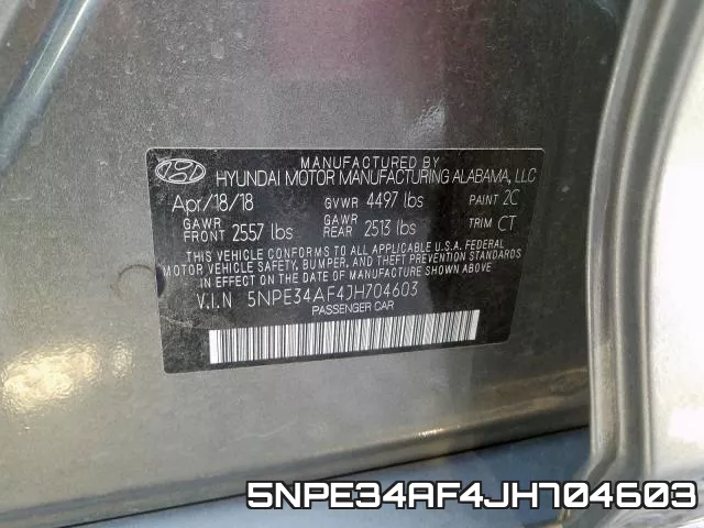 5NPE34AF4JH704603 фото 2