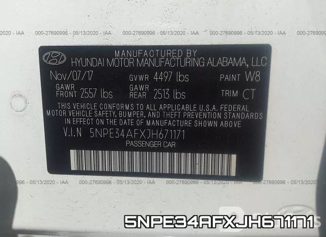 5NPE34AFXJH671171 фото 10