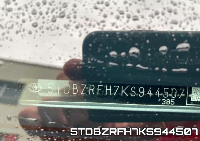 5TDBZRFH7KS944507 фото 2