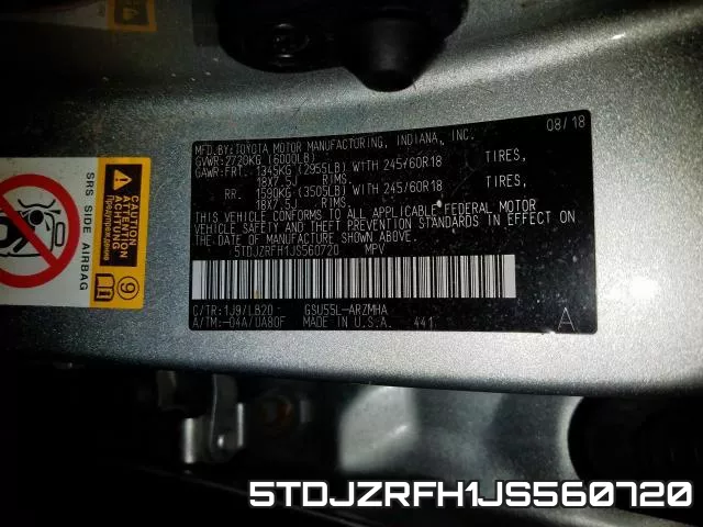 5TDJZRFH1JS560720 фото 2