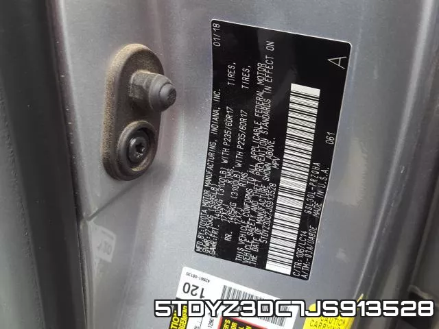5TDYZ3DC7JS913528 фото 2