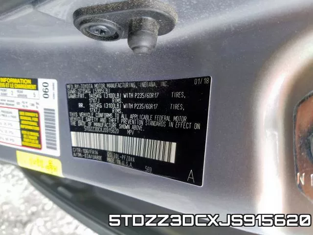5TDZZ3DCXJS915620 фото 2