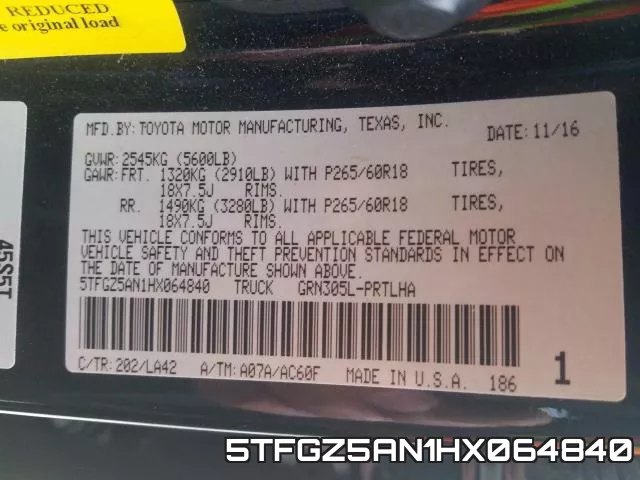 5TFGZ5AN1HX064840 фото 2