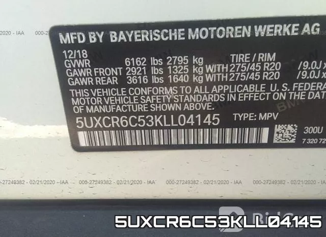 5UXCR6C53KLL04145 фото 10