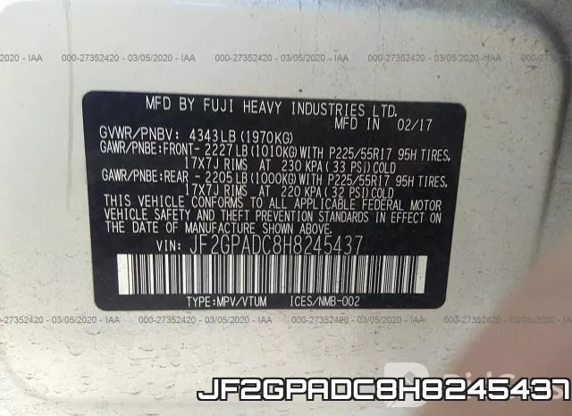JF2GPADC8H8245437 фото 10