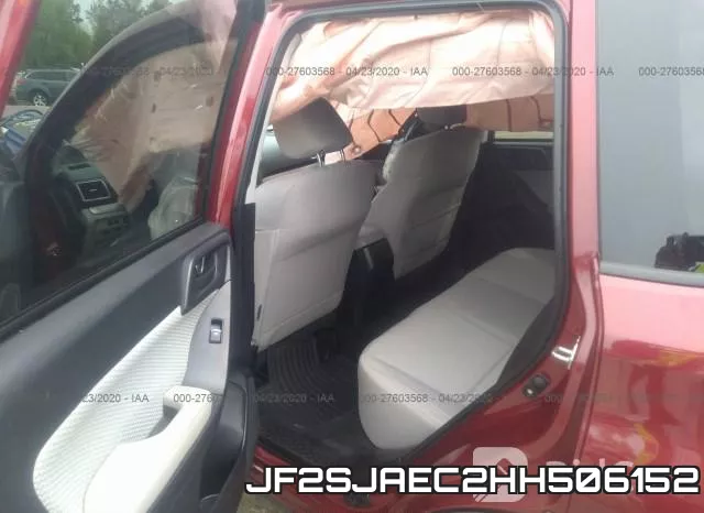 JF2SJAEC2HH506152 фото 9