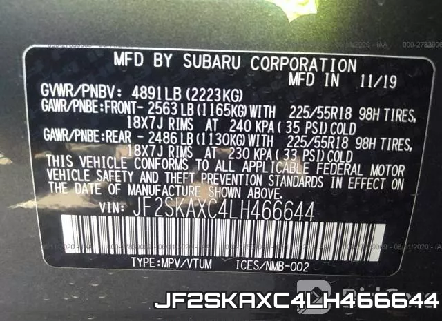 JF2SKAXC4LH466644 фото 10