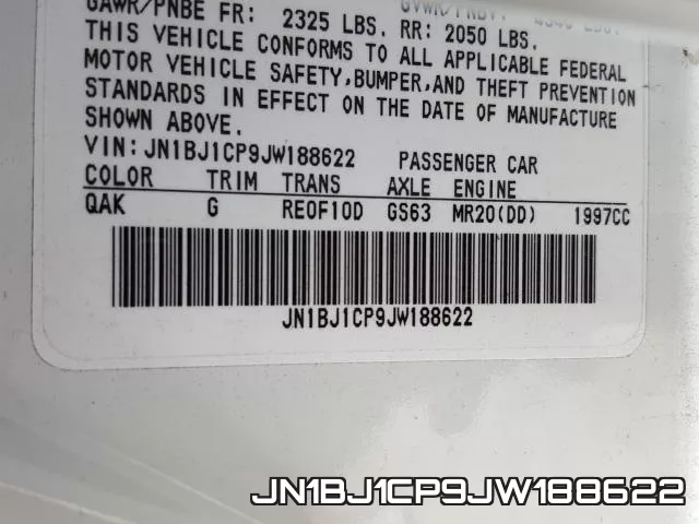 JN1BJ1CP9JW188622 фото 2