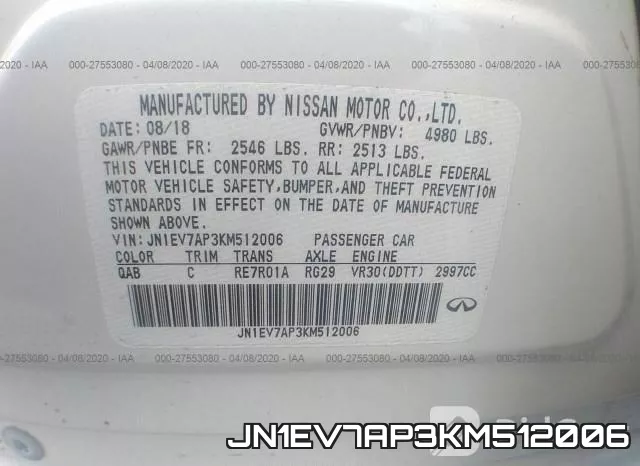 JN1EV7AP3KM512006 фото 10