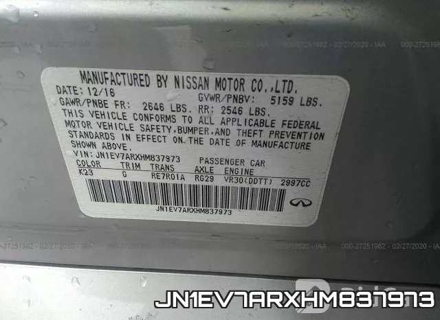 JN1EV7ARXHM837973 фото 10