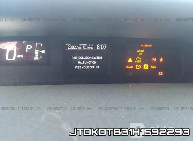 JTDKDTB31H1592293 фото 8