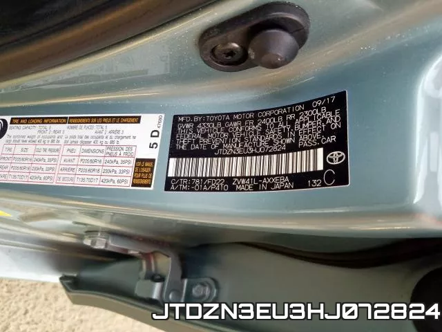 JTDZN3EU3HJ072824 фото 2