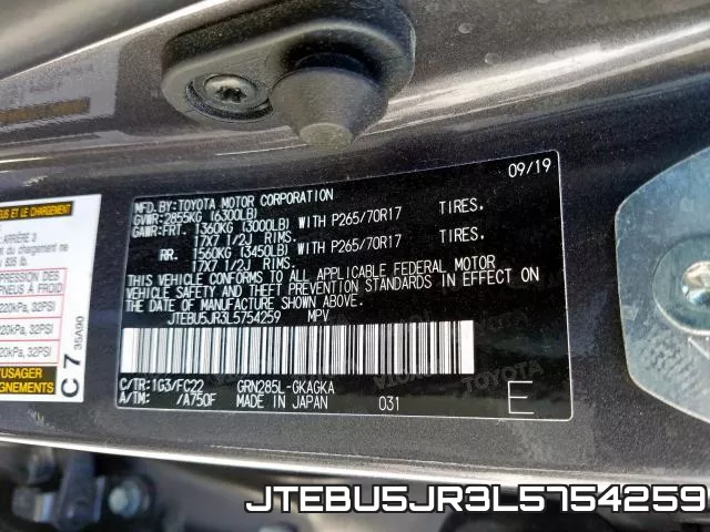 JTEBU5JR3L5754259 фото 2