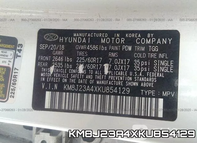 KM8J23A4XKU854129 фото 10