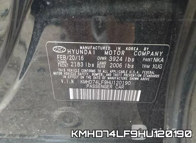 KMHD74LF9HU120190 фото 10