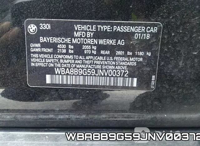 WBA8B9G59JNV00372 фото 10