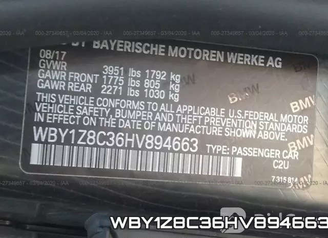 WBY1Z8C36HV894663 фото 10