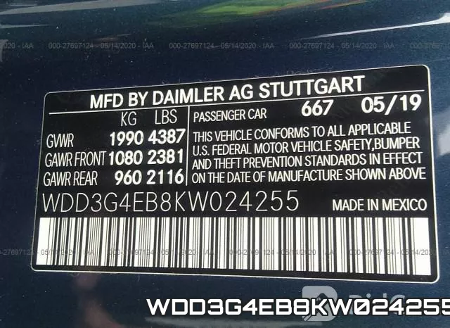 WDD3G4EB8KW024255 фото 10