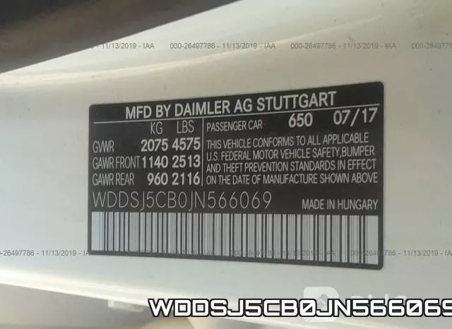 WDDSJ5CB0JN566069 фото 10