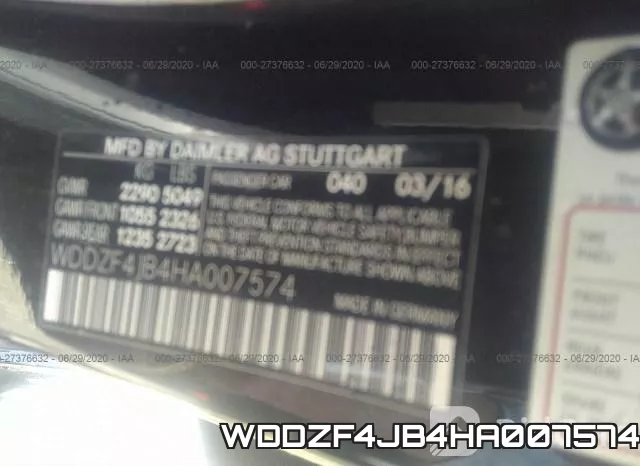 WDDZF4JB4HA007574 фото 10