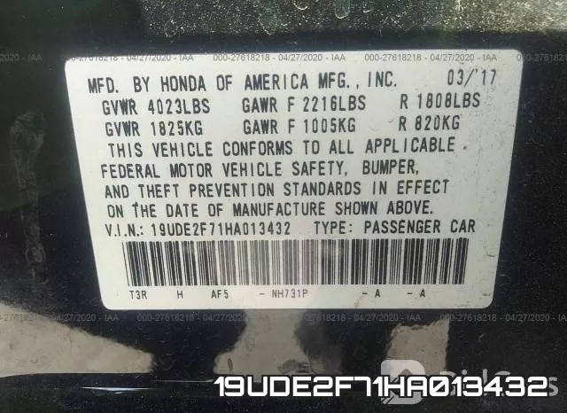 19UDE2F71HA013432 фото 10