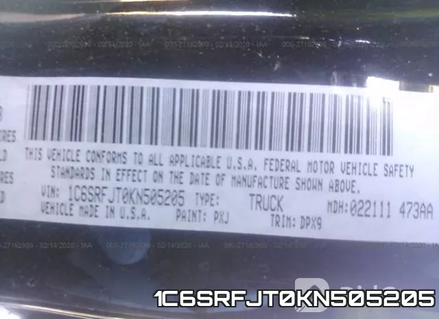 1C6SRFJT0KN505205 фото 10