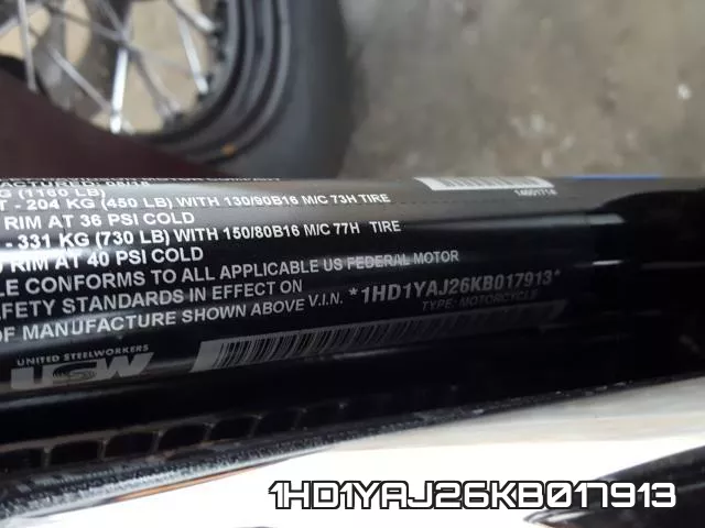 1HD1YAJ26KB017913 фото 2