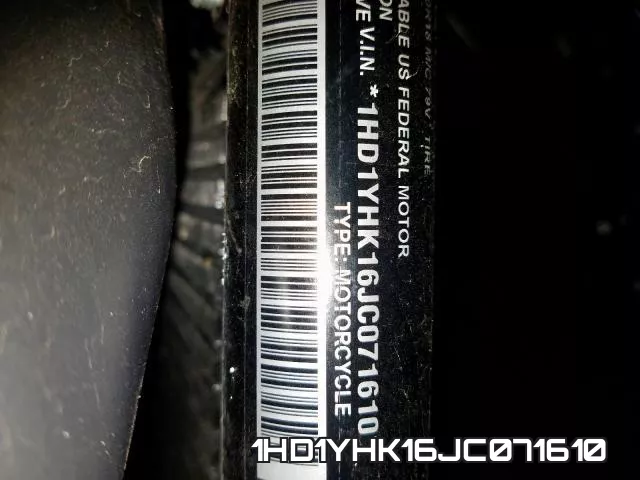 1HD1YHK16JC071610 фото 2