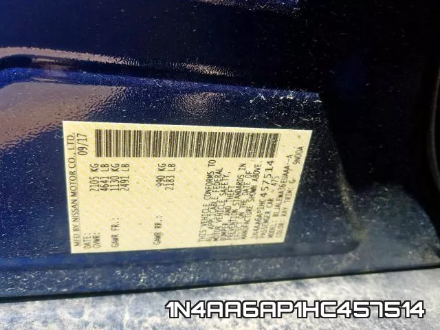 1N4AA6AP1HC457514 фото 2
