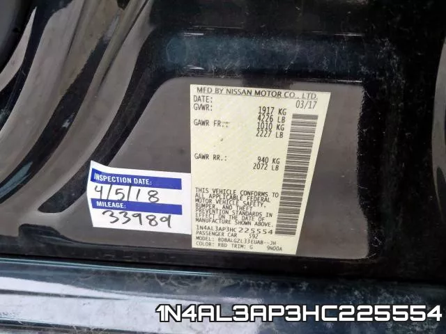 1N4AL3AP3HC225554 фото 2