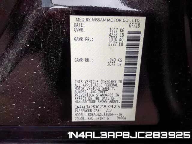 1N4AL3AP8JC283925 фото 2