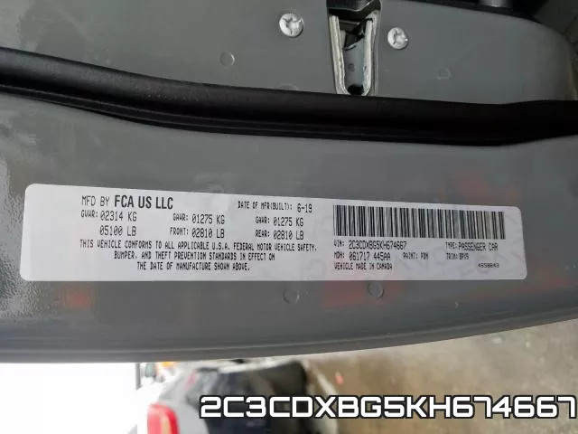 2C3CDXBG5KH674667 фото 2