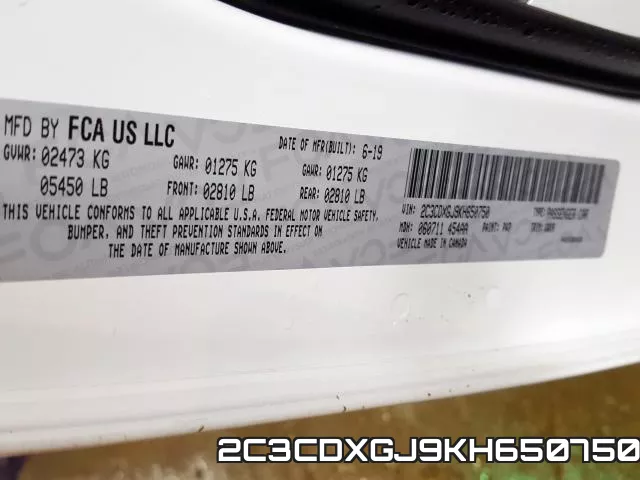 2C3CDXGJ9KH650750 фото 2