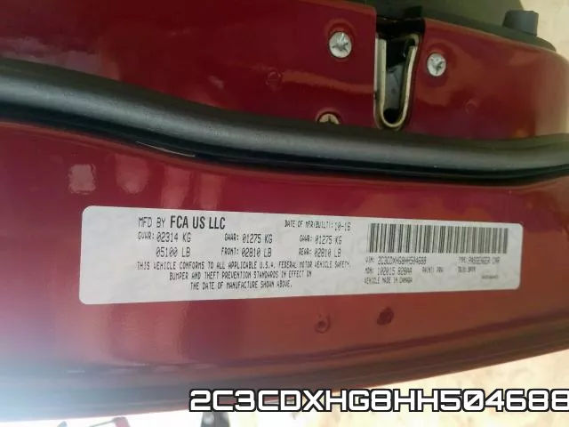 2C3CDXHG8HH504688 фото 2