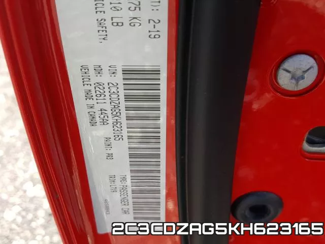 2C3CDZAG5KH623165 фото 2