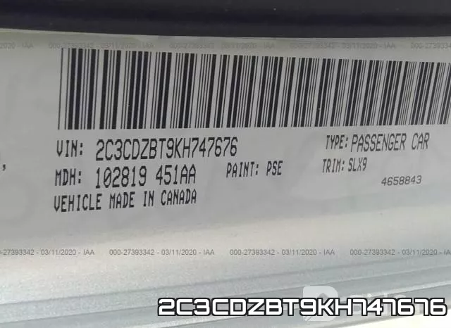 2C3CDZBT9KH747676 фото 10