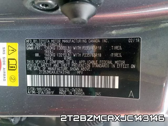 2T2BZMCAXJC143146 фото 2