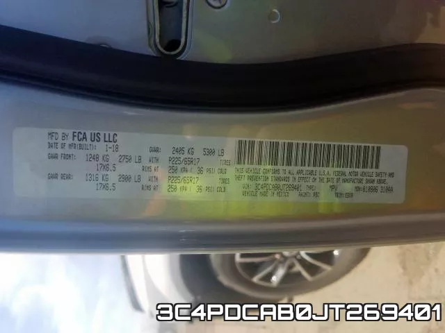 3C4PDCAB0JT269401 фото 2
