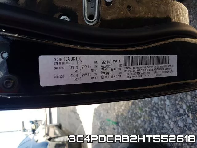 3C4PDCAB2HT552618 фото 2