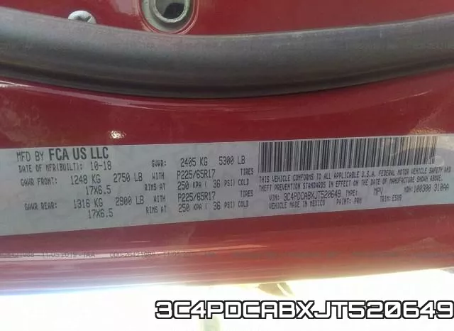 3C4PDCABXJT520649 фото 10
