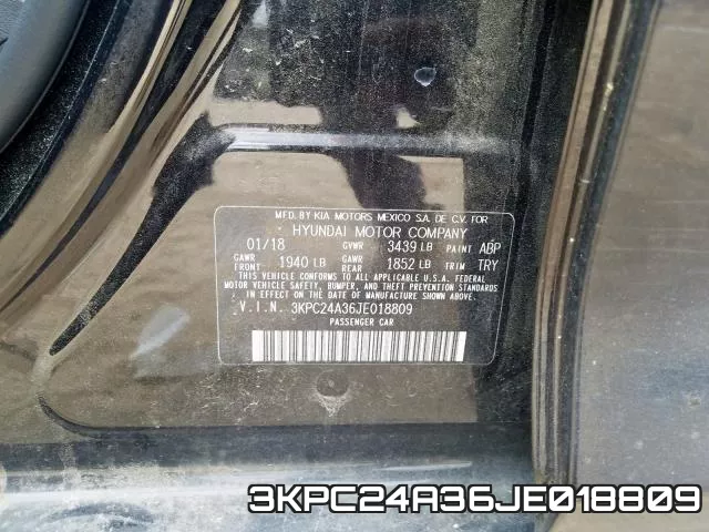 3KPC24A36JE018809 фото 2