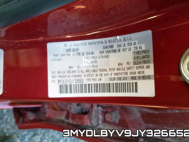 3MYDLBYV9JY326652 фото 2