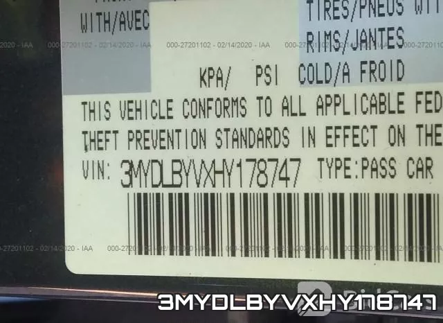 3MYDLBYVXHY178747 фото 10