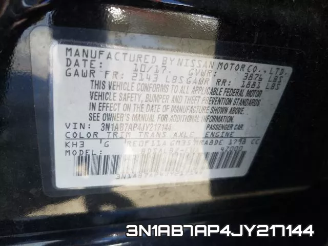 3N1AB7AP4JY217144 фото 2
