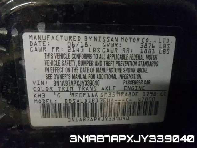 3N1AB7APXJY339040 фото 2