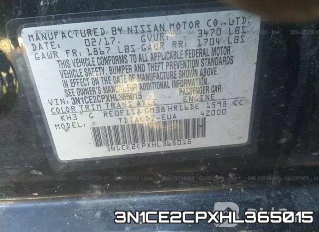 3N1CE2CPXHL365015 фото 10