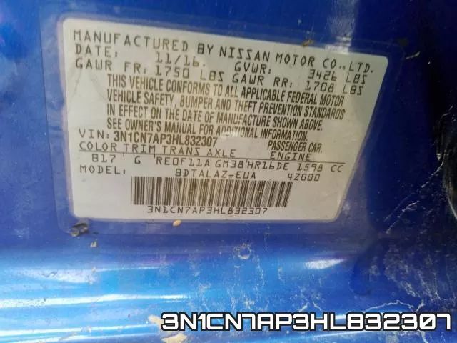 3N1CN7AP3HL832307 фото 2