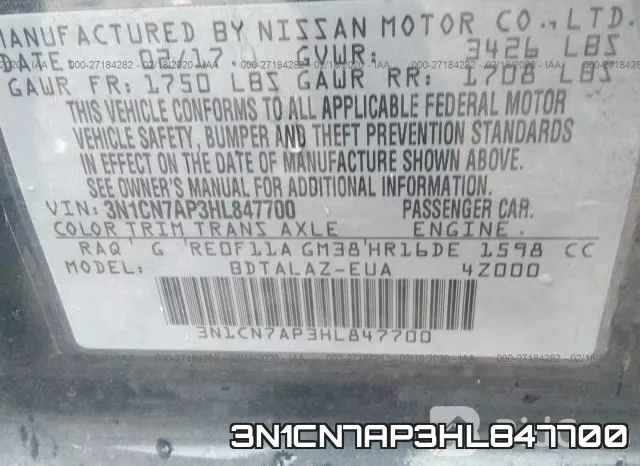 3N1CN7AP3HL847700 фото 10