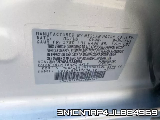 3N1CN7AP4JL884969 фото 2